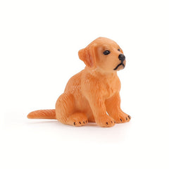 Golden Retriever Dog Figurine PVC Toy Mixed Colors