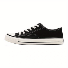 Women's Low Top Canvas Lace Up Sneakers