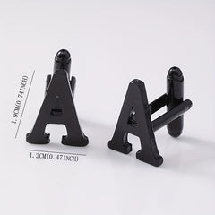 Alloy Cufflinks For Men With Shirts - A-Z English Letters