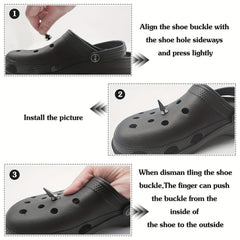 22pcs Gothic Shoe Charms for Clogs Garden Shoes Decoration Adults