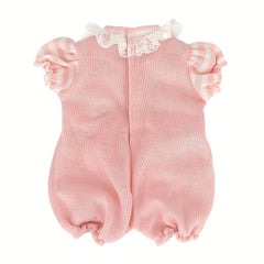 Pink Lace Trimmed Doll Clothes for 17" Dolls with Jumpsuit