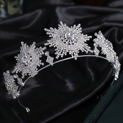Crystal Rhinestone Bridal Crown Wedding Tiara