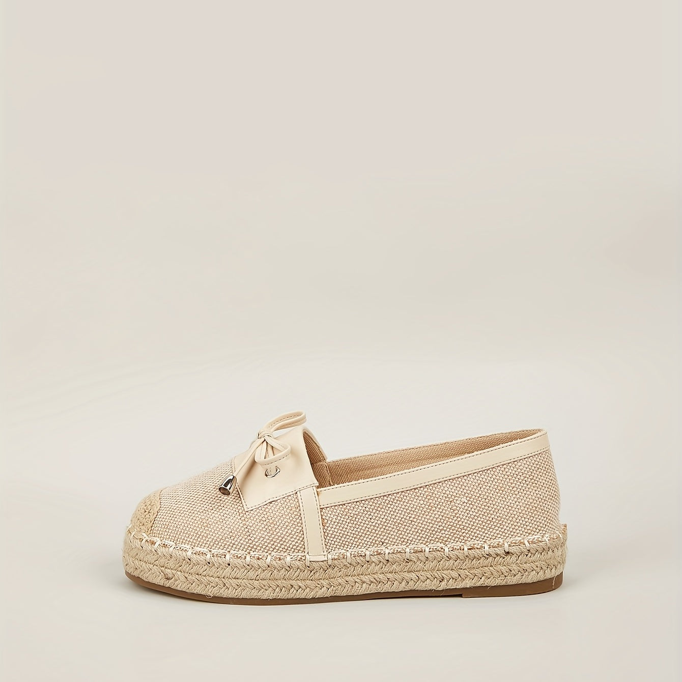 Women's Platform Espadrille Loafers Round Toe Slip-On Flats