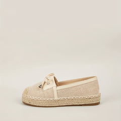 Women's Platform Espadrille Loafers Round Toe Slip-On Flats