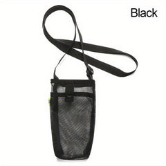 Sport Water Bottle Mesh Cup Sleeve with Strap