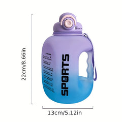 1600ml Large Capacity Bucket Bottle Portable Water Cup For Outdoor Sports