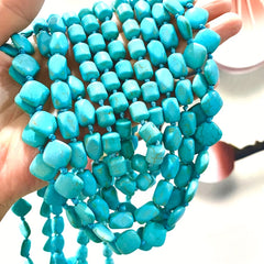 25pcs Natural Turquoise Stone Beads DIY Beads Handcraft Jewelry Gift
