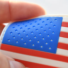 5pcs Flag 3D Rubber Outdoor Arm Patch for Caps Bags Backpacks Vest Uniforms