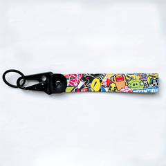 Anime Graffiti Keychain for Car Motorcycle Backpack Decoration