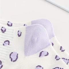 5 Pairs Cartoon Print Socks Women's Stockings