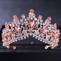 Baroque Wedding Crown Crystal Bride Tiaras Bridal Headpieces