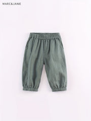 Girls Linen Casual Pants Anti Mosquito Pants Kids Pants