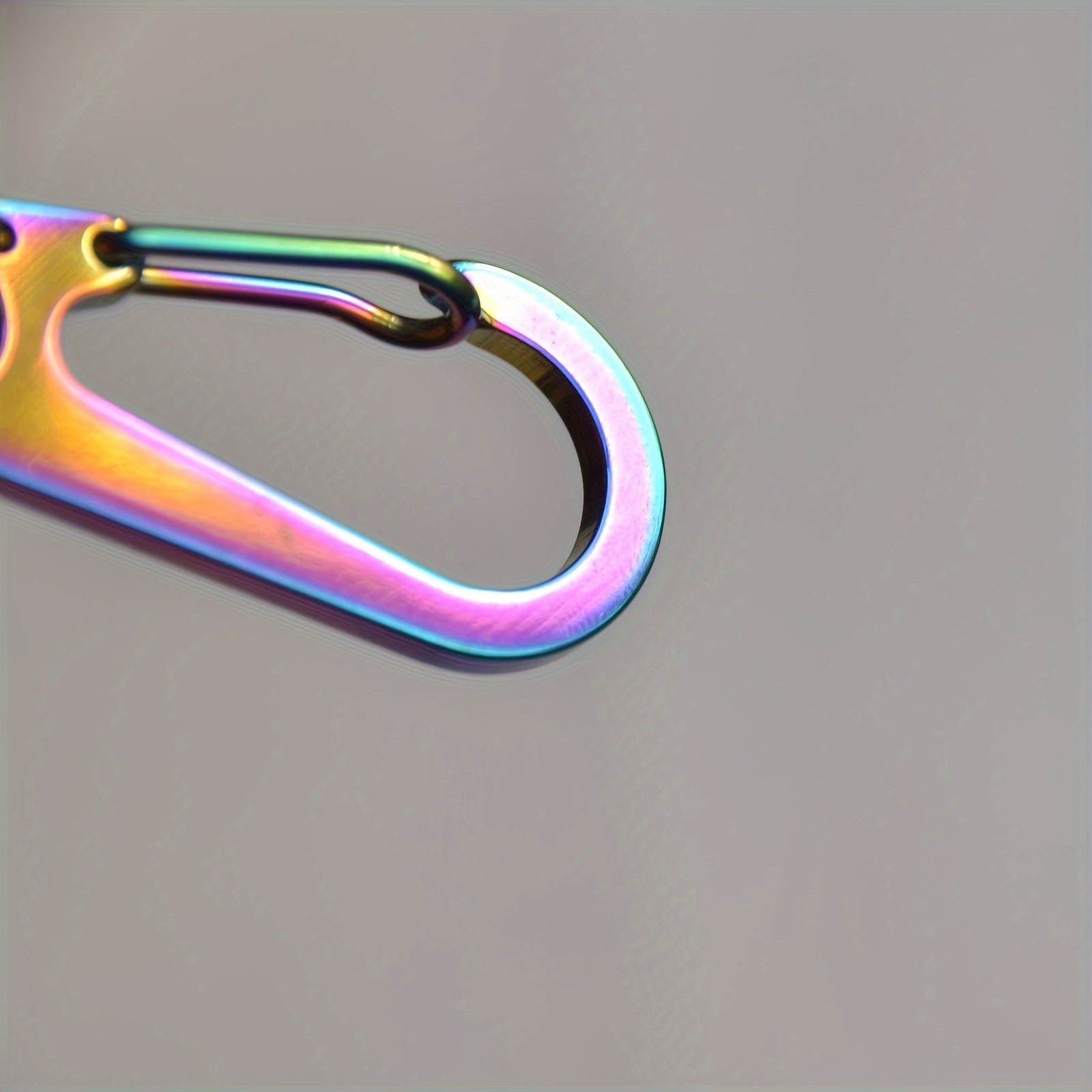 4pcs Stainless Steel Spring Buckle Keychain for Outdoor Camping