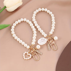 Faux Pearl Bracelet Heart & Shell Purse Accessories for Women