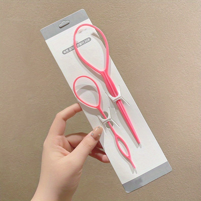 2pcs Topsy Tail Hair Tool Hair Loop Hair Styling Tool Hair Accessories Sets