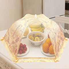 1pc Kitchen Mesh Food Cover Dustproof Reusable Collapsible Food Nets