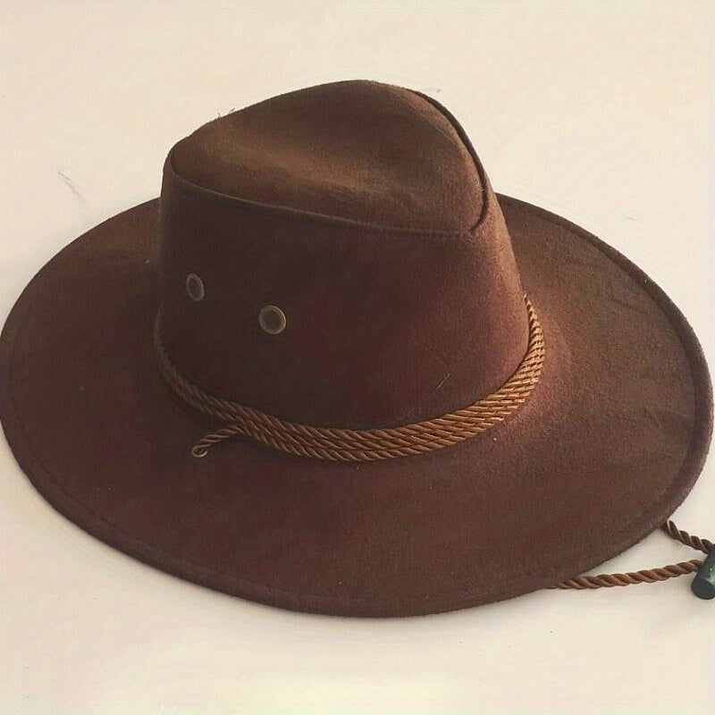 Men's Western Cowboy Hat Summer Sunshade Men's Hat Stage Knight Hat