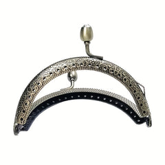 5Pcs Rhinestone Metal Purse Frame Kiss Lock Clasp Wallet Clutch Handbag Handles