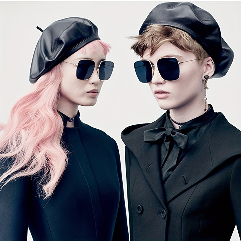 Metal Frame Sunglasses Mirror Lens Glasses UV400