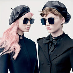 Metal Frame Sunglasses Mirror Lens Glasses UV400