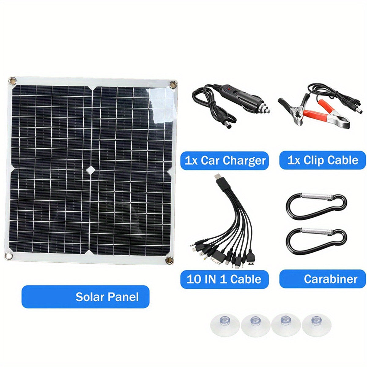 Solar Panel Kit with 12V Controller Module and 2 USB Ports