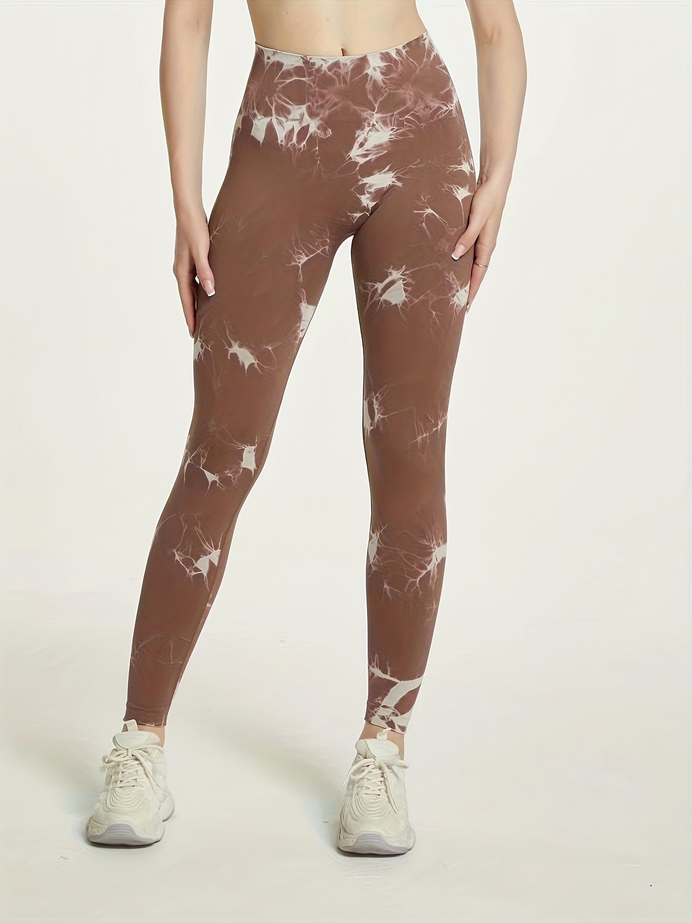 Tie Dye Yoga Workout Pants High Waist Running Fitness Leggings