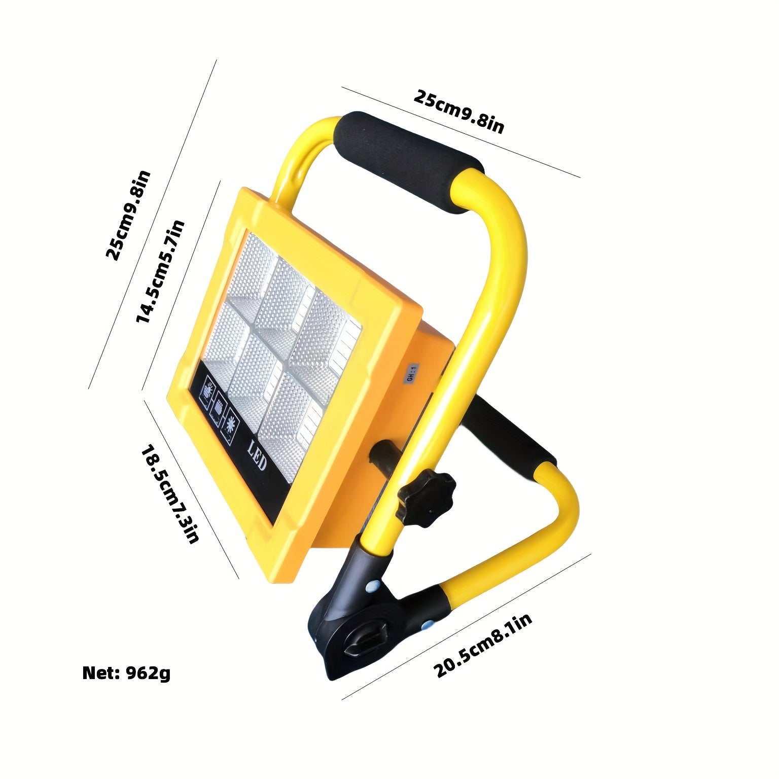 9000mAh Solar Charging Emergency Working Light Handle High Brightness
