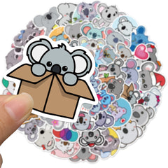 50pcs Koala Graffiti Waterproof Decorative Stickers