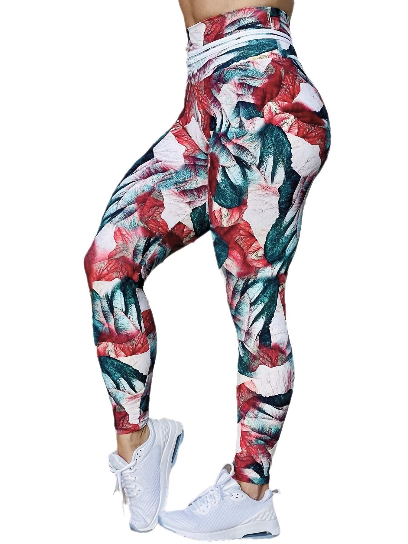 Marble Printed Yoga Leggings High Waist Workout Tight Pants