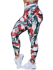 Marble Printed Yoga Leggings High Waist Workout Tight Pants
