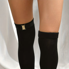 Non slip Garter Buckle Adjustable Stockings Boots Elastic Leg Ring