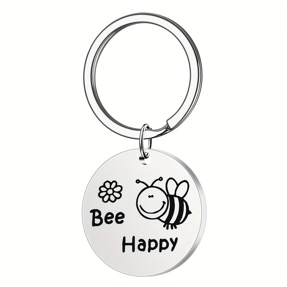Boys Cartoon Bee Pendant Keychain Decorative Accessories Gift