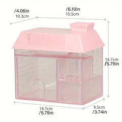 Desktop Transparent Pen Holder Large Capacity Pen Box