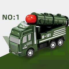 Pull Back Military Armored Car Toy Rocket Car