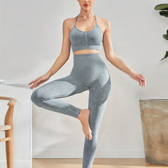 Seamless Yoga Hip Lifting Leggings High Waist Quick Dry Sports Pants
