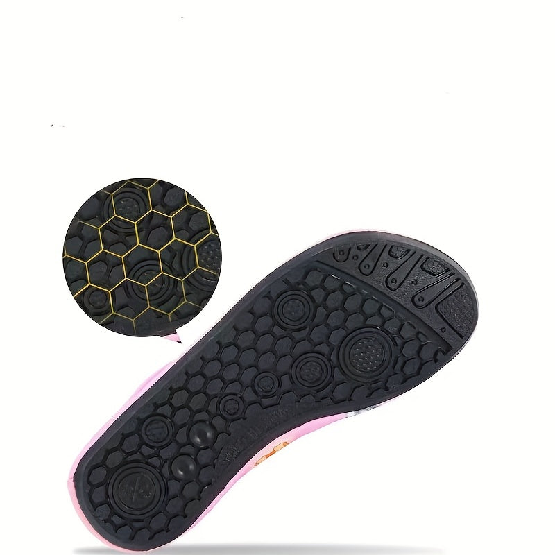 Stylish Aqua Socks with Letter & Flower Pattern - Quick Drying