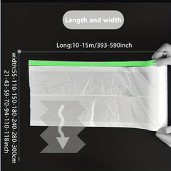 1pc Adhesive Paint Masking Film Wall Furniture Dust Protection Spray Film