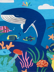 Whale Print Kid's T shirt Short Sleeve Top Boy's Tee