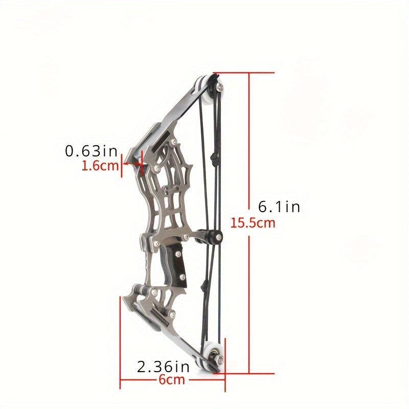 Mini Composite Bow Archery Set Stainless Steel Mini Bow Decompression Toy