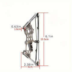 Mini Composite Bow Archery Set Stainless Steel Mini Bow Decompression Toy