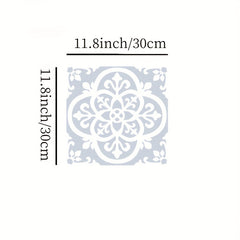 10 Pack of Grey Adhesive Floor Tiles Waterproof Vinyl Flooring