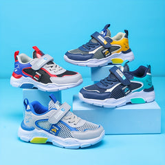 Boys' Breathable Low Top Mesh Sneakers Lightweight Anti Slip