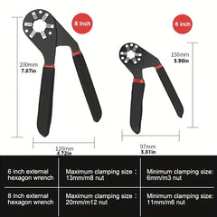 8in Torque Adjustable Spanner Universal Tool