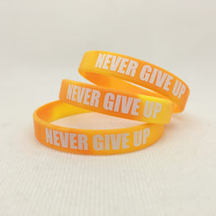 5pcs Inspirational Tie Dye Silicone Bracelet Motivational Rubber Bangle