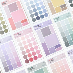 4pcs Colorful Label Stickers for Journals Scrapbooks