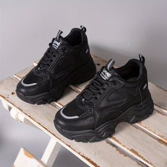 Women's Chunky Sneakers Height Increased Breathable Casual Shoes
