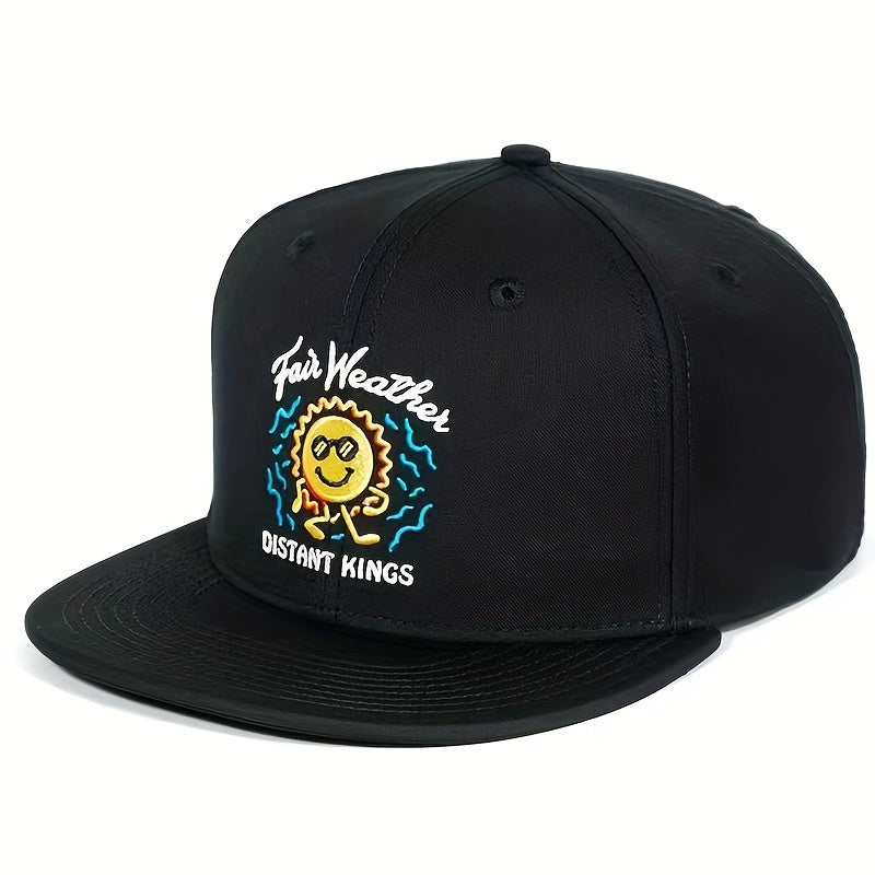 Embroidered Cartoon Sun Snapback Hat Hip Hop Baseball Cap