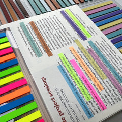 1200pcs Highlighter Tape Sticky Tabs For Annotating Books