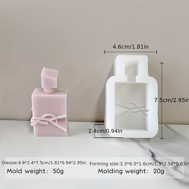 Perfume Bottle Shape Aromatherapy Mold DIY Soap Candle Fragrance Stone