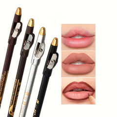 Waterproof Lip Liner Long Lasting Sharp Non-Smudging Natural